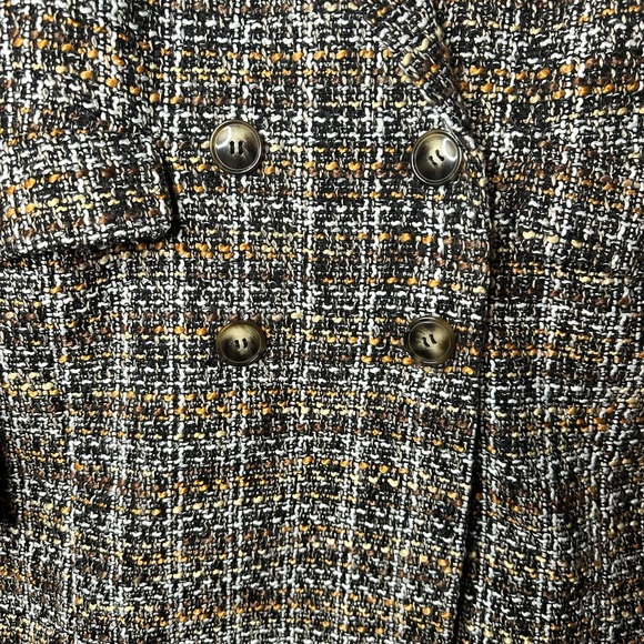 Hyfve Tweed Style Jacket Women’s Size Large Lined 4 Front Buttons Pockets - Picture 10 of 16